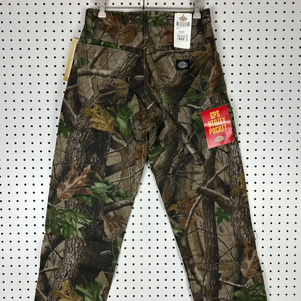 Dickies Mens 30x30 Realtree Camo Double Knee Hunting Jeans Deadstock 90s Cargo